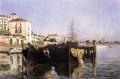 View of Venice Impressionist seascape John Henry Twachtman
